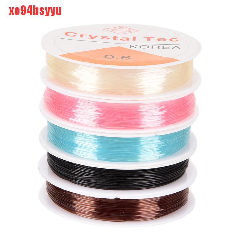 [Xo94Bsyu] 1 Cuộn Dây Cước Co Giãn Để Làm Trang Sức