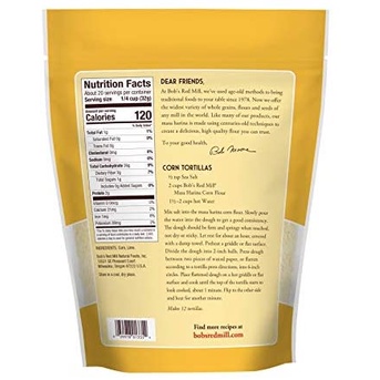 Bột ngô (bột bắp) Masa Harina hữu cơ hiệu Bob's Red Mill Organic Golden Corn Flour 680g - DATE 07-2022