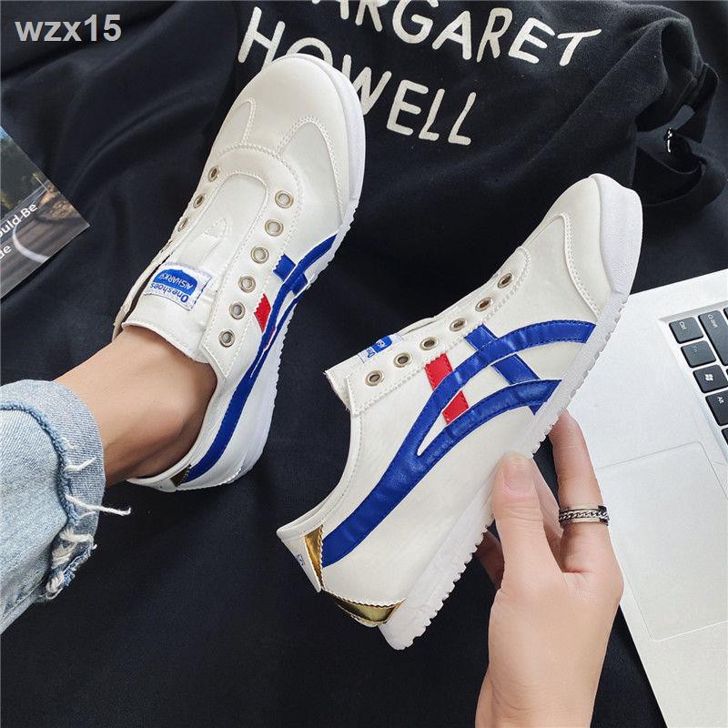 Shoes nam 2021 new summer lười một foot giày canvas thể thao trắng giản dị Forrest Gump