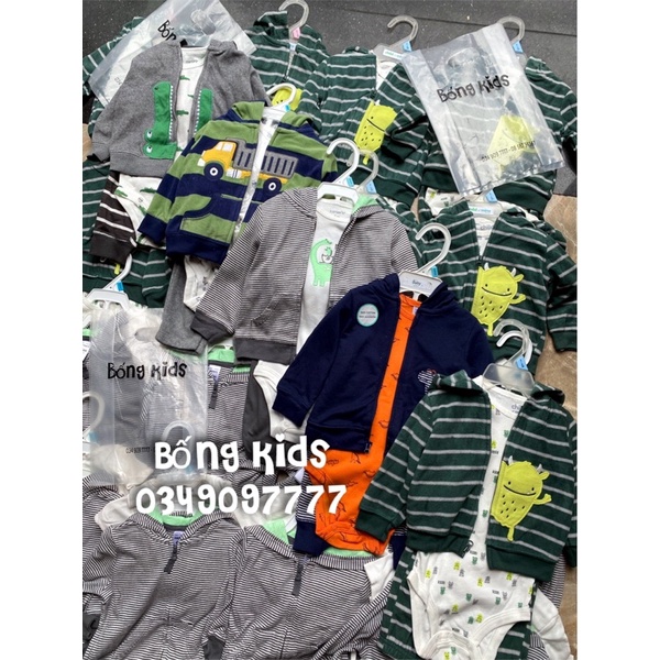 Set Sơ Sinh Bé Trai C@rters(có lỗi)