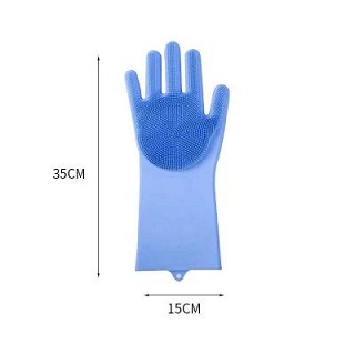 Găng tay chuyên dụng rửa bát silicon có gai chịu nhiệt tạo bọt siêu bền
