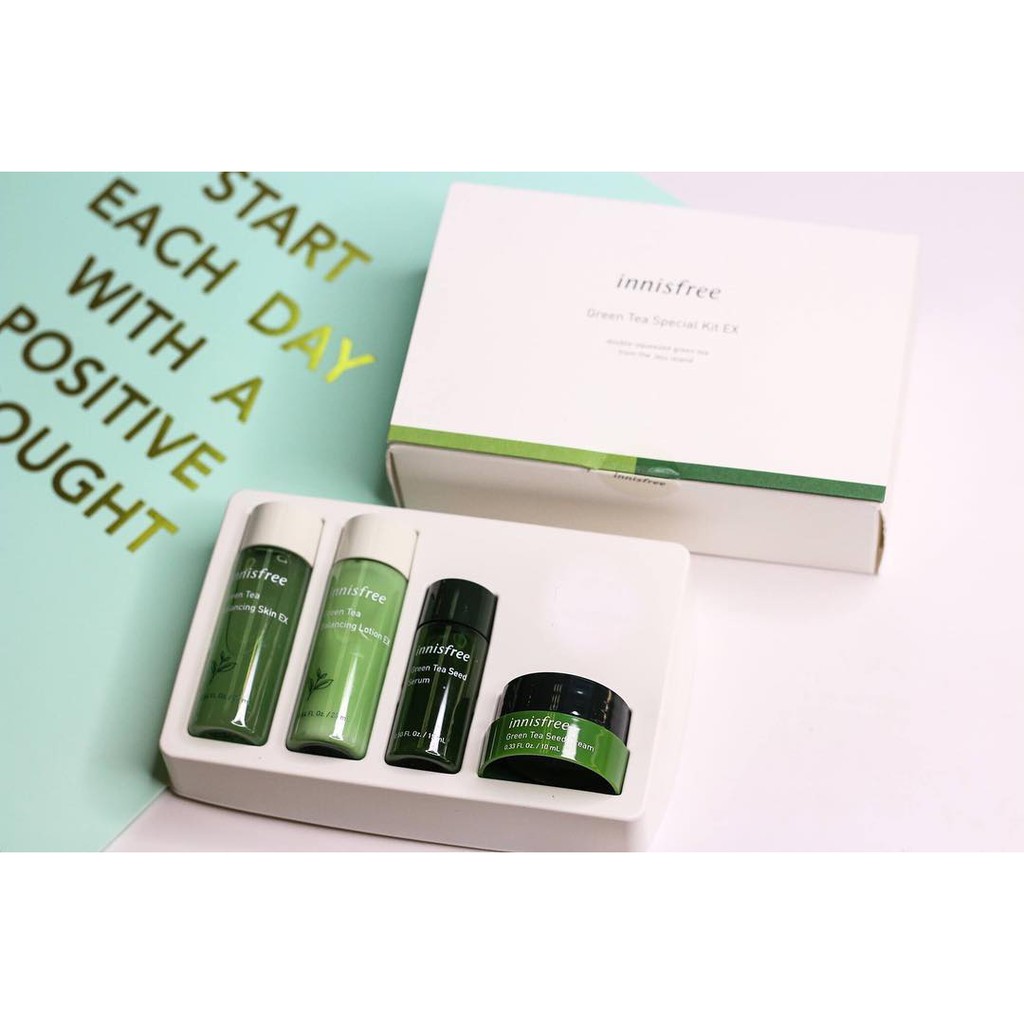 Bộ Dưỡng Da Trà Xanh Innisfree Green Tea Special Kit EX 2020 Edition (4 items)