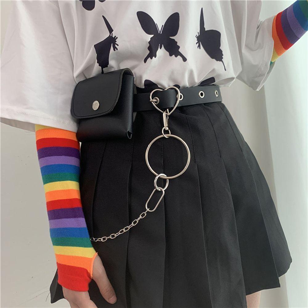 Thắt Lưng Da PU Khóa Kim Loại Thời Trang Cho Nữ