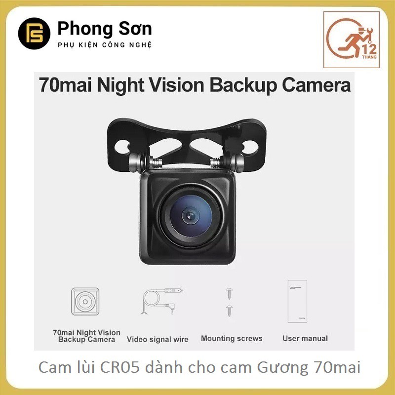 Camera lùi ô tô Xiaomi 70mai Midrive RC05 -1080p góc rộng 135 độ - Camera phía sau ô tô Xiaomi 70mai -BH 12 Tháng | BigBuy360 - bigbuy360.vn