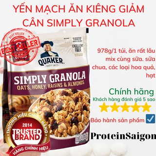 [DATE 2022] Yến Mạch Ăn Liền Quaker Granola 987G