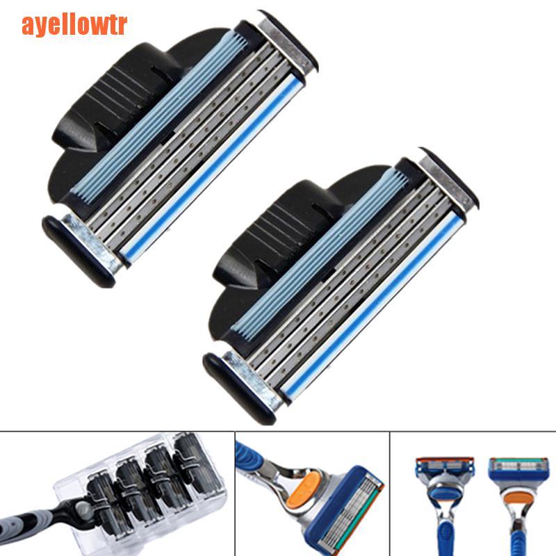 (Hàng Mới Về) Set 4 Lưỡi Dao Cạo 3 Lớp Thay Thế Cho Máy Cạo Râu Gillette