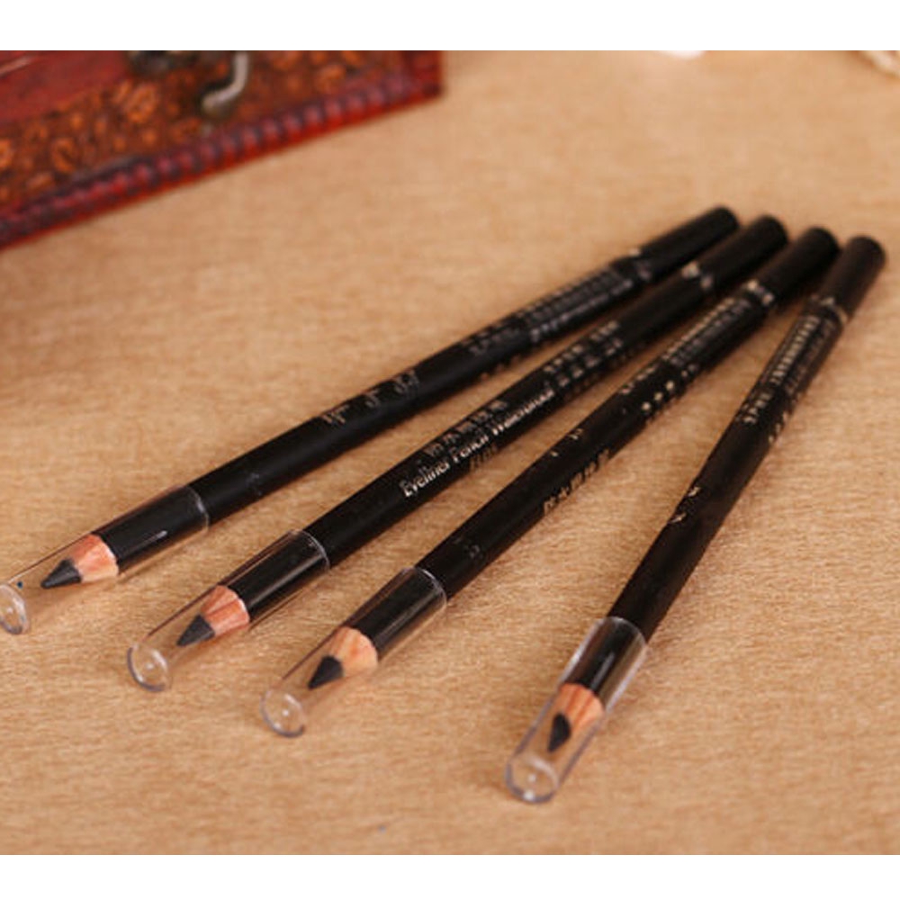 JUNE 2Pcs Women Beauty Makeup Tool Smooth Cosmetic Eyeliner Pencil