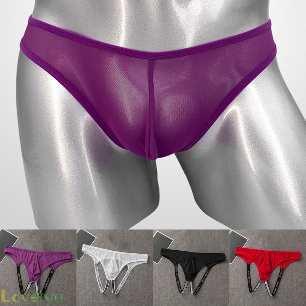◀READY▶Men Underwear Panties Pouch Double Thong Thong Nylon+Polyester Breathable# Good Quality