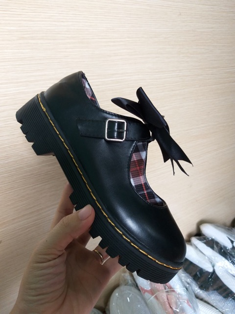 Giày nữ LOLITA PHỐI NƠ , giày ulzzang phong cách Nhật Bản - TGS-GDOC01