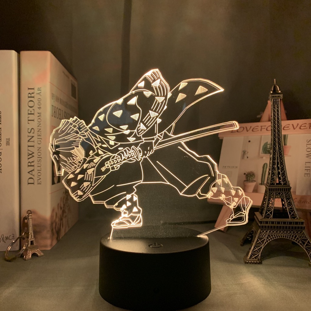 Đèn led 3D 7 màu hình nhân vật hoạt hình trang trí nội thất