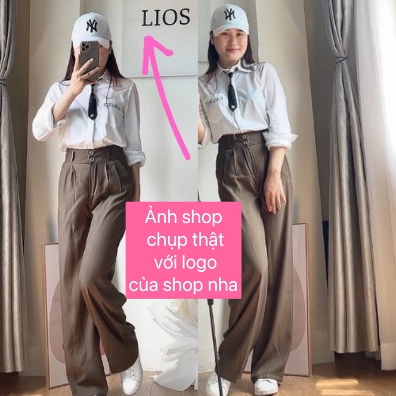 Quần ống rộng nữ kiểu dây thăt eo cao cấp form chuẩn Hàn Quốc