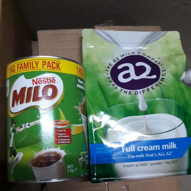 Sữa A2 Úc + Milo Úc