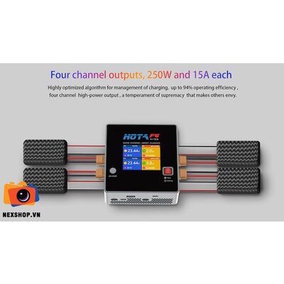 Sạc pin Lipo Hota F6 4 Kênh