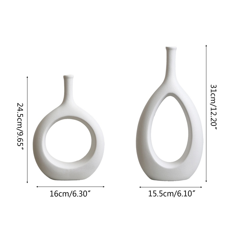 Chậu Hoa Bằng Gốm Thiết Kế Đục Lỗ Phong Cách Bắc Âu Hiện Đại Trang Trí Nội Thất