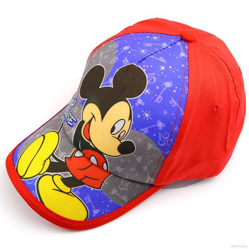 Nón lưỡi trai in hình chuột Mickey dễ thương cho bé trai và bé gái
