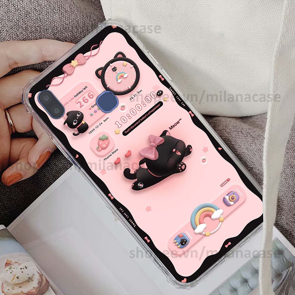 Ốp Vsmart Joy 1 / Joy 1 Plus / Joy1+ hình đồng hồ icon gấu mèo cute cực dễ thương ngộ nghĩnh