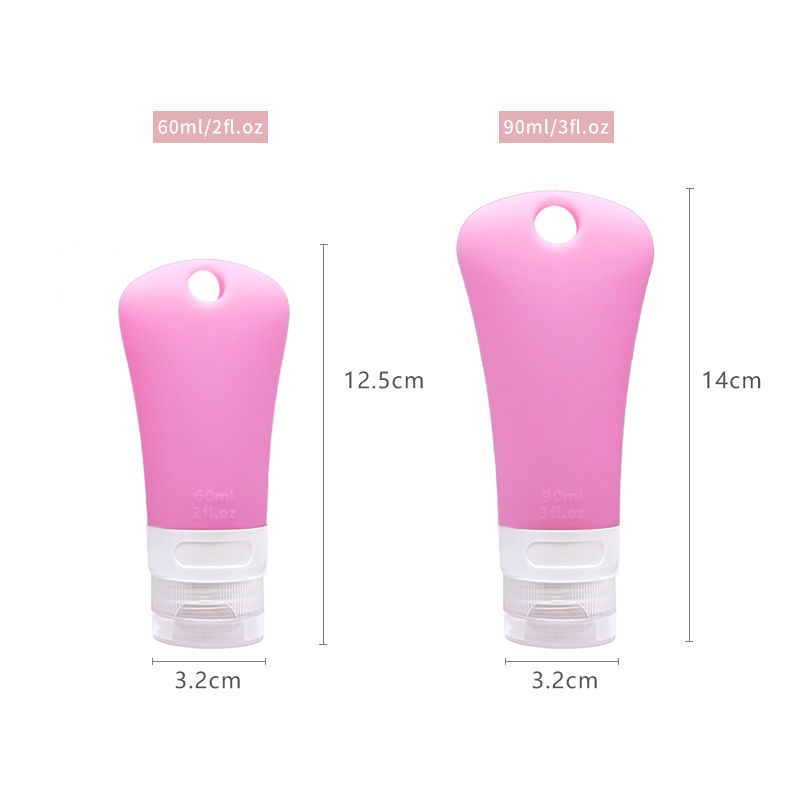 Bộ 3 Chai Chiết Mỹ Phẩm Du Lịch Bằng Silicone Tiện Dụng