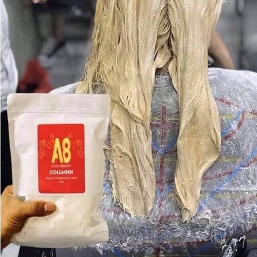 Bột Tẩy Tóc colagen A8 | Tẩy Êm Không Xót - Không Xơ Tóc - Lên Tông Nhanh
