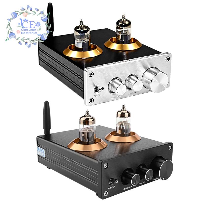 Bộ khuếch đại âm thanh HIFI 6J5 Bluetooth 4.2 màu đen chuyên dụng
