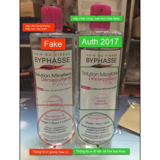 (Bill + Date mới 2022) Nước Tẩy Trang Byphasse Solution Micerallaire Face 500ml