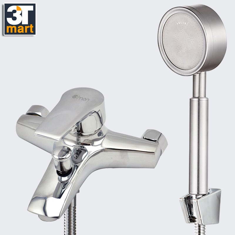 Bộ vòi sen tắm tăng áp nóng lạnh C'MON CB-311 (inox)