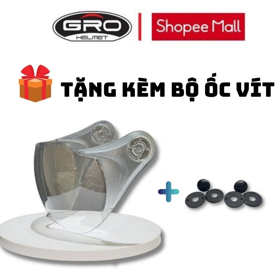 【TẶNG KÈM BỘ ỐC VÍT】Kính gắn mũ bảo hiểm Amby helmet đa năng dùng cho mũ bảo hiểm nửa đầu, mũ 3/4 chụp tai