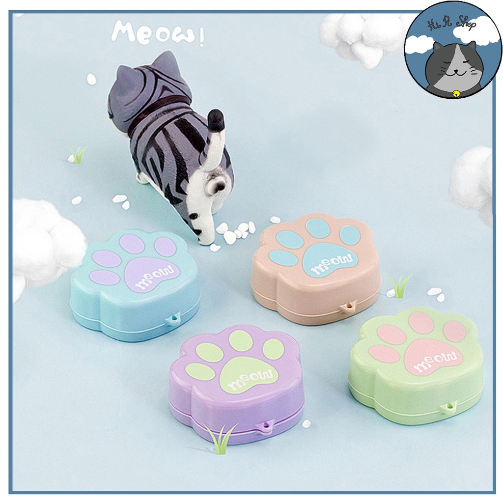 Cốc Uống Nước Rút Gọn Thu Gọn Hình Chân Mèo Dễ Thương Dễ Mang Đi Du Lịch Picnic