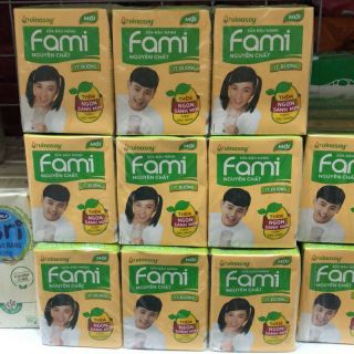 Sữa fami nguyên chất ít đường lốc 6 hộp 200 ml