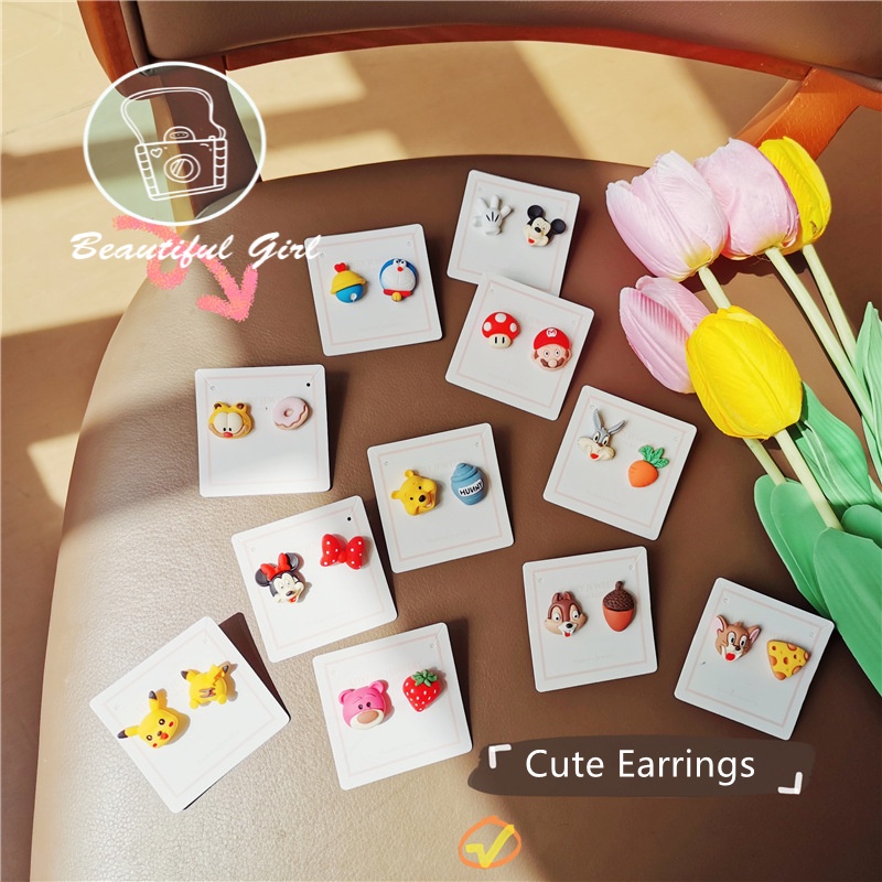 Khuyên tai s925 nhiều hình dạng tùy chọn xinh xắn dành cho nữ