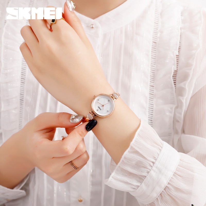 Đồng Hồ Quartz Dây Hợp Kim Chống Thấm Nước SKMEI