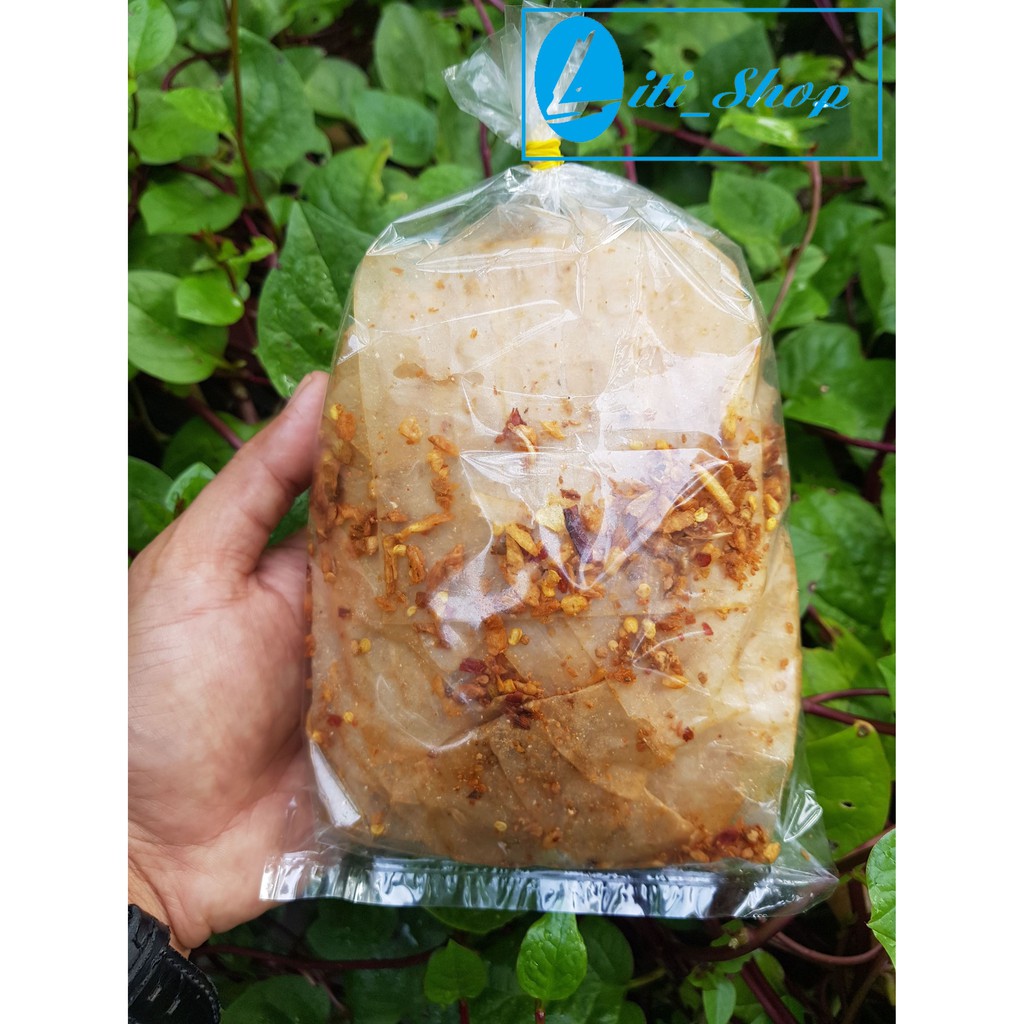 Bánh tráng Xì ke (muối nhuyễn - Tỏi phi) bịch 100Gr