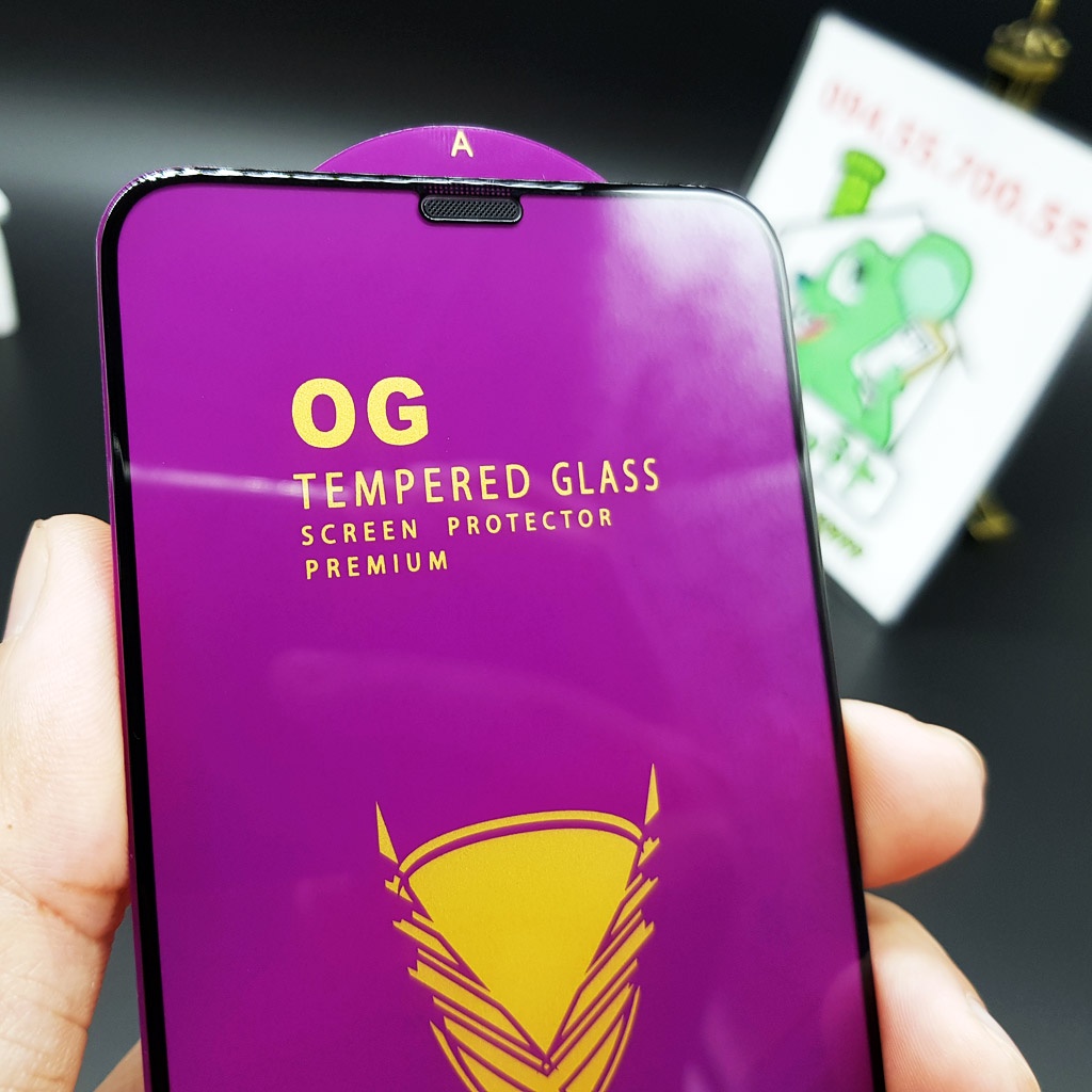 [Chính Hãng OG] Kính CL iPhone X/ Xs/ 11 PRO 5.8&quot; Cường Lực 2.5D Full Viền Cứng Chống Mẻ Cạnh