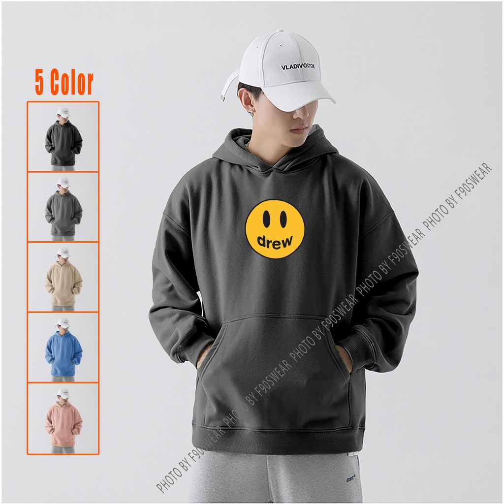Áo hoodie drew nam nữ - áo mũ hoodie nỉ thu đông phong cách ulzzang nhiều màu chất nỉ bông dày đẹp HD3