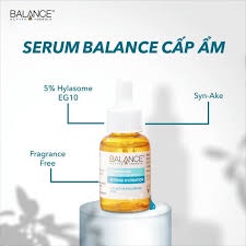 Serum Balance Hyaluronic Cấp Nước Phục Hồi Da 30ml Tinh Chất Balance Hyaluronic Active Formula Deep Moisture 30ml