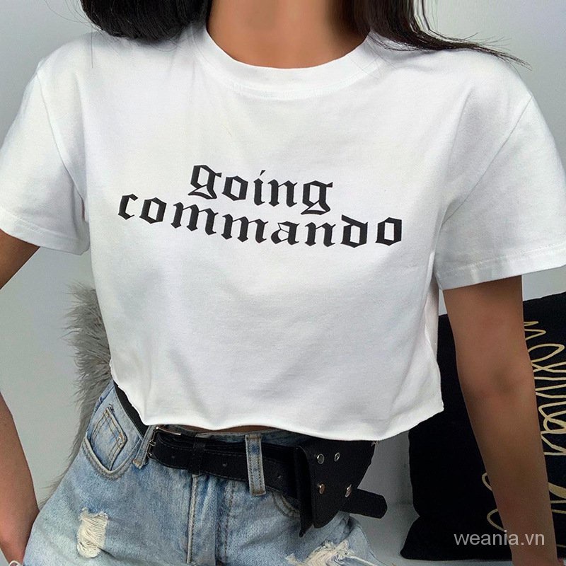 Áo thun tay ngắn dáng rộng in chữ n8S