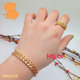 lắc tay nữ kiểu kim t iền mạ vàng may mắn tài lộc