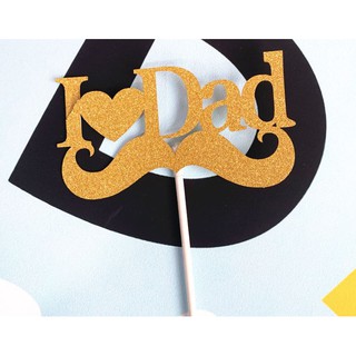Topper I love dad vàng