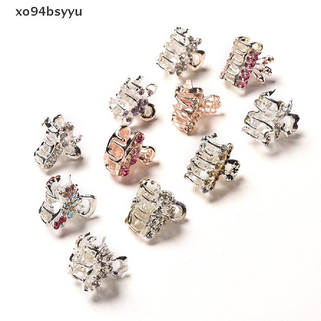 Kẹp Tóc Hình Bông Hoa Đính Pha Lê Mini xo94bsyyu