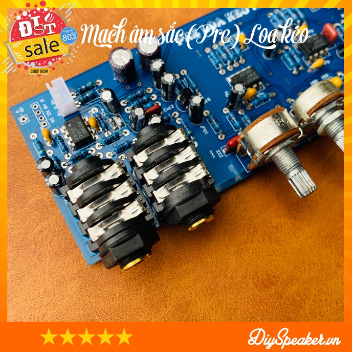 Mạch âm sắc  karaoke Loa kéo mini Pro V2 - Nguồn đơn