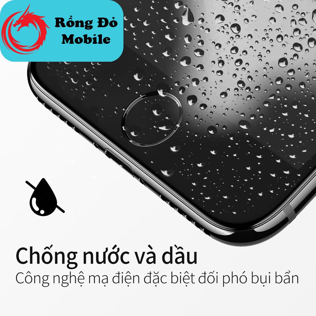 Kính cường lực 2.5D trong suốt 6 7 8 6+ 7+ 8+ plus x xr xs max 11 pro max 12 mini 12 13 pro max - Rồng Đỏ Mobile