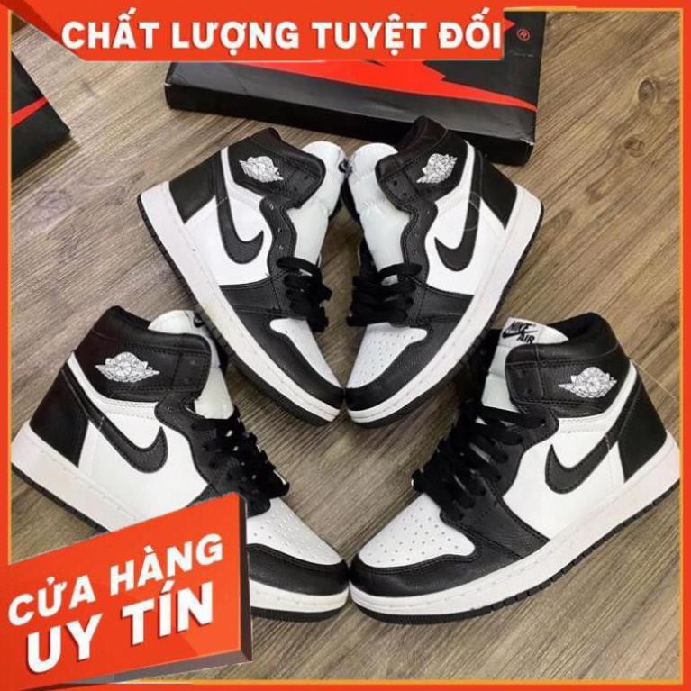 [ FREESHIP –BẢO HÀNH 12 THÁNG] GIÀY SNEAKER NAM NỮ JORDAN CAO CỔ ĐEN TRẮNG HOT TREND