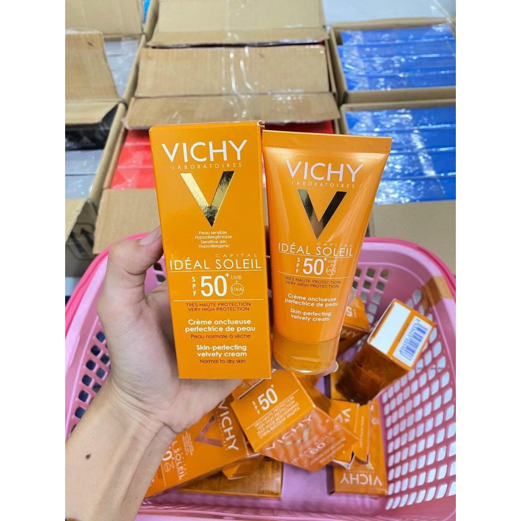 Kem  Chống Nắng VICHY SPF 50+ Ideal Soleil 50ml - Sản Phẩm Chính Hãng