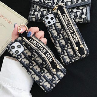 Ốp Điện Thoại Vải Thêu Hình Chống Sốc Có Dây Đeo Cho iPhone 14 13 12 Pro 11pro max XR 8p 7p i11 13Pro