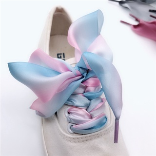 Dây Giày Canvas Bản Rộng 4cm Màu Gradient Độc Đáo Thời Trang