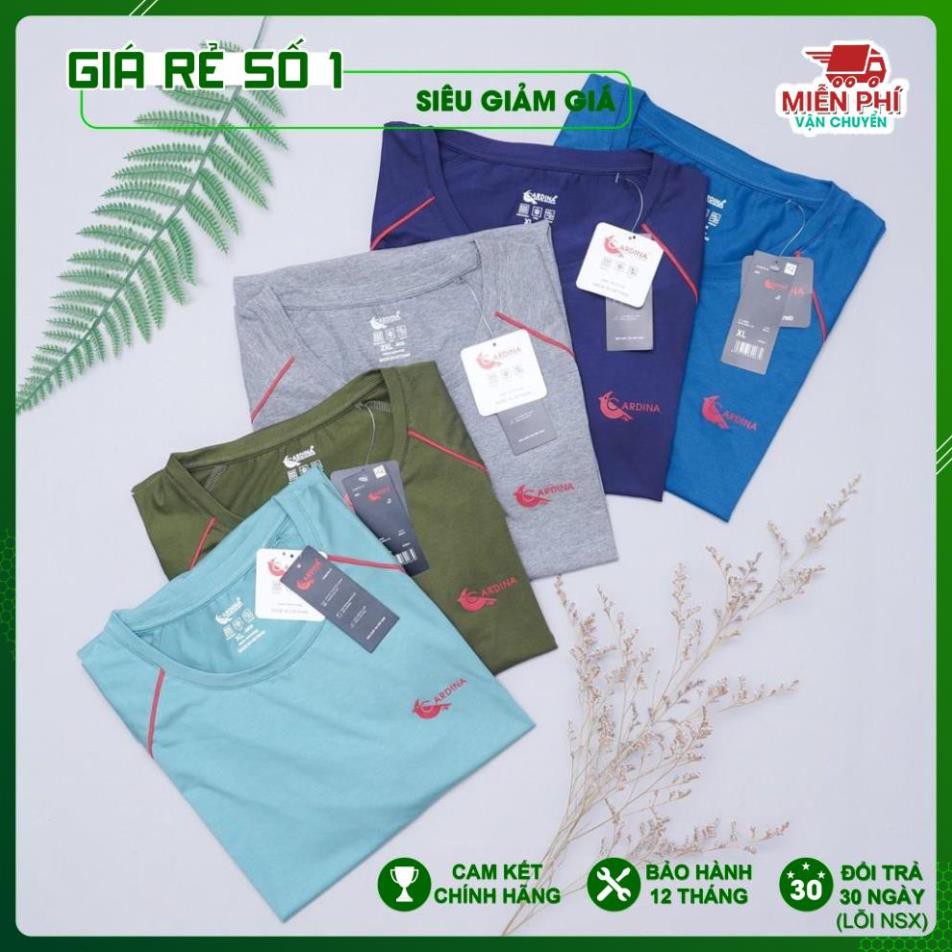 BỘ ĐỒ NAM MẶC NHÀ MÙA HÈ QUẦN LỬNG ÁO CỘC TAY PHOM ĐẸP BASIC VẢI SỢI TRE BAMBOO MỀM MỊN CỰC MÁT CHÍNH HÃNG CARDINA