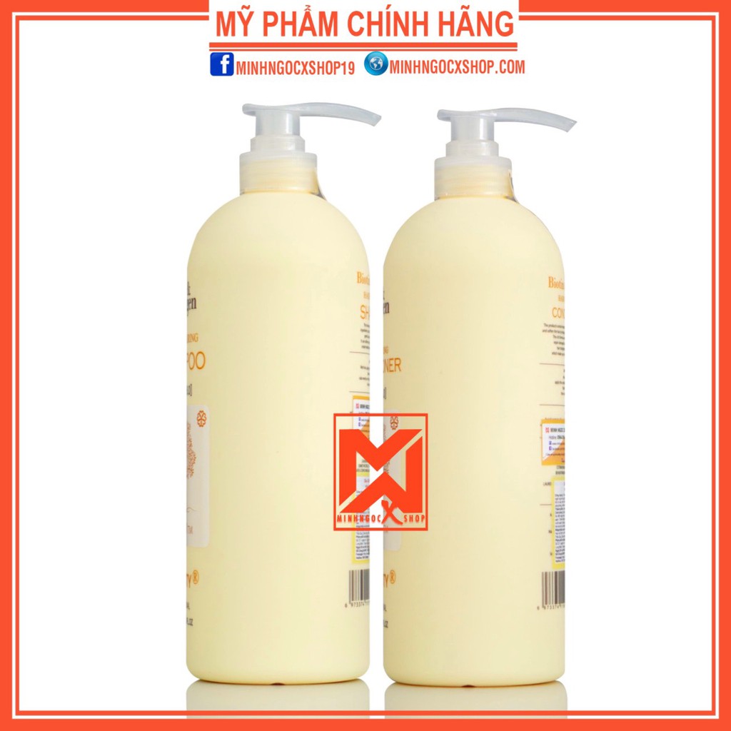 Dầu gội xả siêu mượt BIOTIN vàng - BIOTIN COLLAGEN REPAIRING VOUDIOTY 1000ml chính hãng