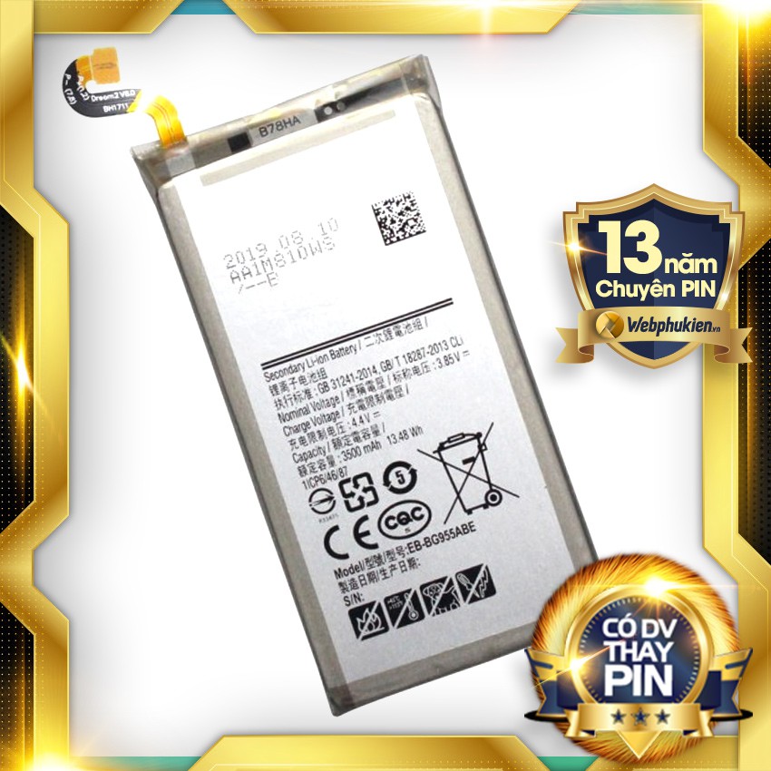 Pin Zin cho Samsung Galaxy S8 Plus EB-BG955ABE - 3500mAh