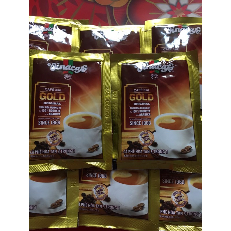 Cà phê Hoà Tan Vinacafé - Cà phê  ( 3 in 1 ) Gold Original