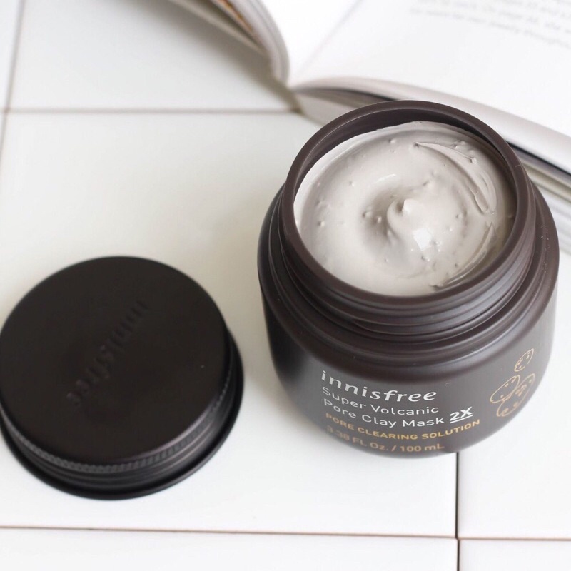 Mặt nạ đất sét Innisfree Super Volcanic Pore Clay Mask 2X 100ml ( kèm bill)