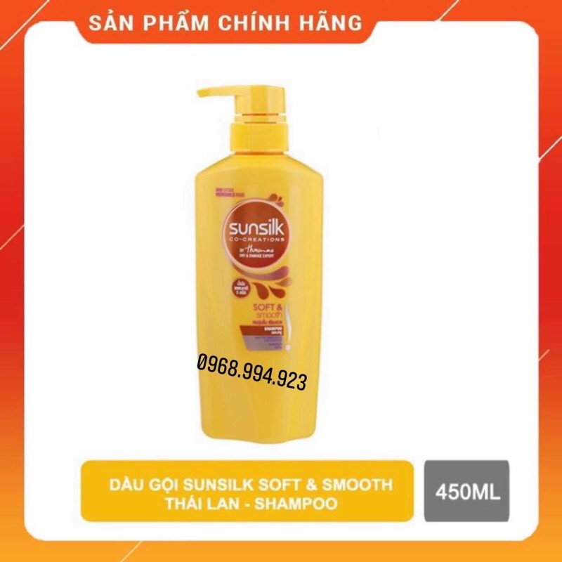 Dầu gội Sunsilk Thái Lan- Dầu gội Sunsilk Vàng thái lan  siêu mềm mượt soft and Smooth 450ml